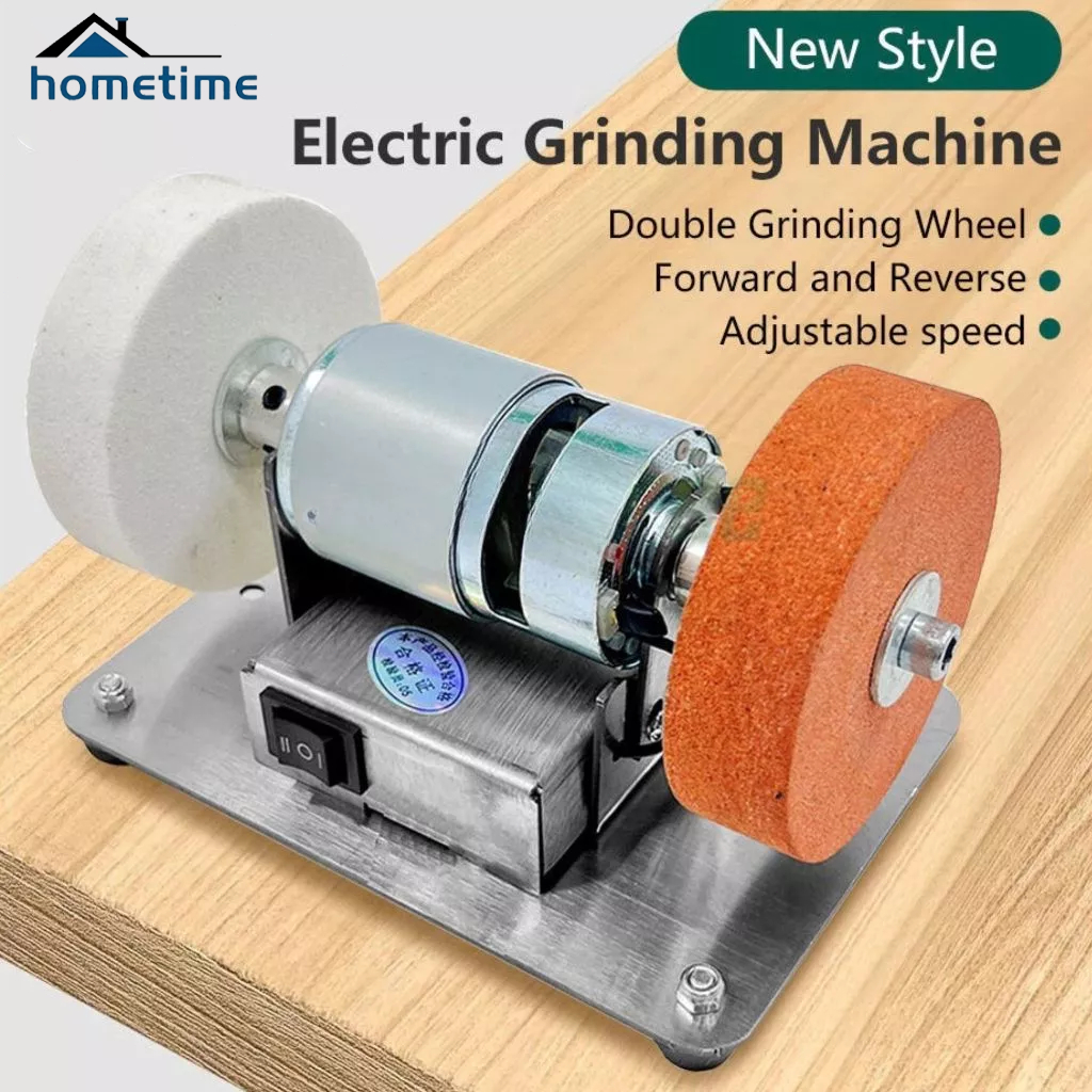 Mini Mesin Gerinda Duduk Stand Holder Mini Grinda Meja Penggerindaan Kasar dan Halus dengan Mata Gur