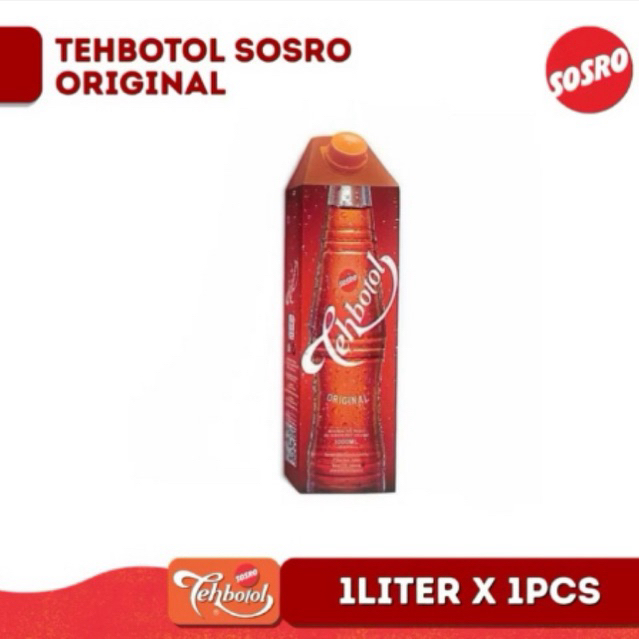 Teh kotak sosro 1 liter / sosro teh botol 1L