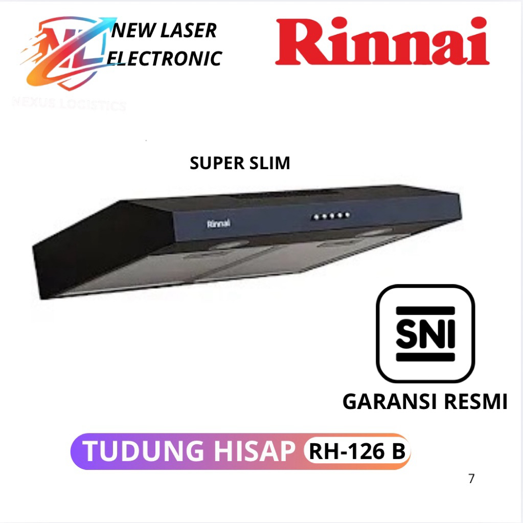 COOKER HOOD TUDUNG HISAP RINNAI RH 126 B/RH 127B/RH 126SS/RH-229 SS