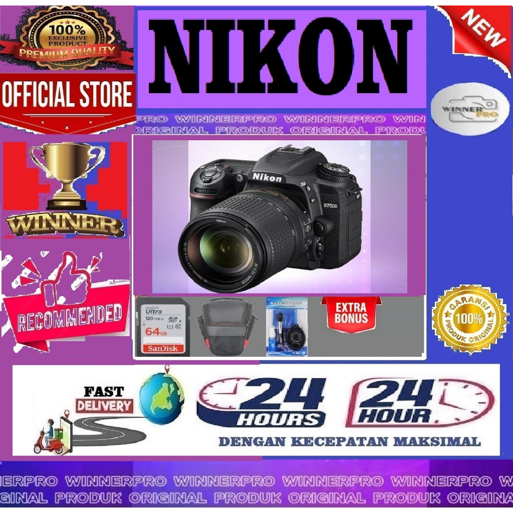 Kamera Nikon D7500 Kit 18-140mm - Nikon D7500