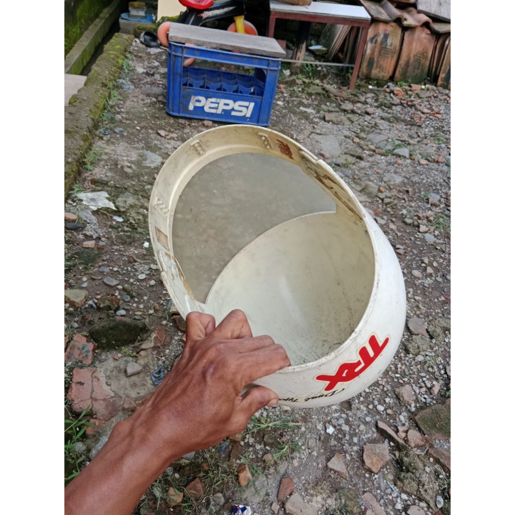 helm jadul trx original copotan