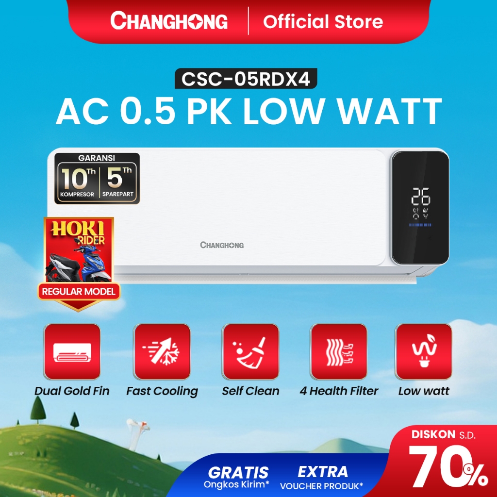 Changhong CSC-05RDX4 AC Split 1|2 PK Low Watt