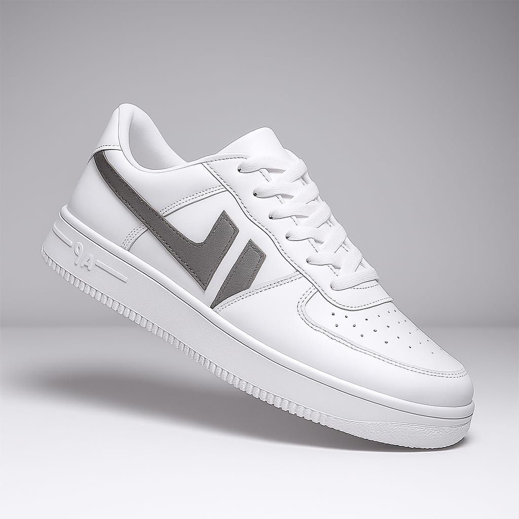 Sepatu Sneakers Casual Pria Wanita Putih Polos Sepatu Olahraga Cewek Cowok Dewasa