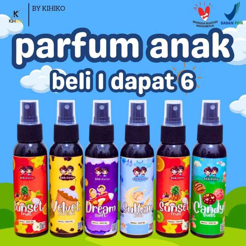 PROMO BELI 1 DAPAT 6 PARFUM ANAK NON ALKOHOL