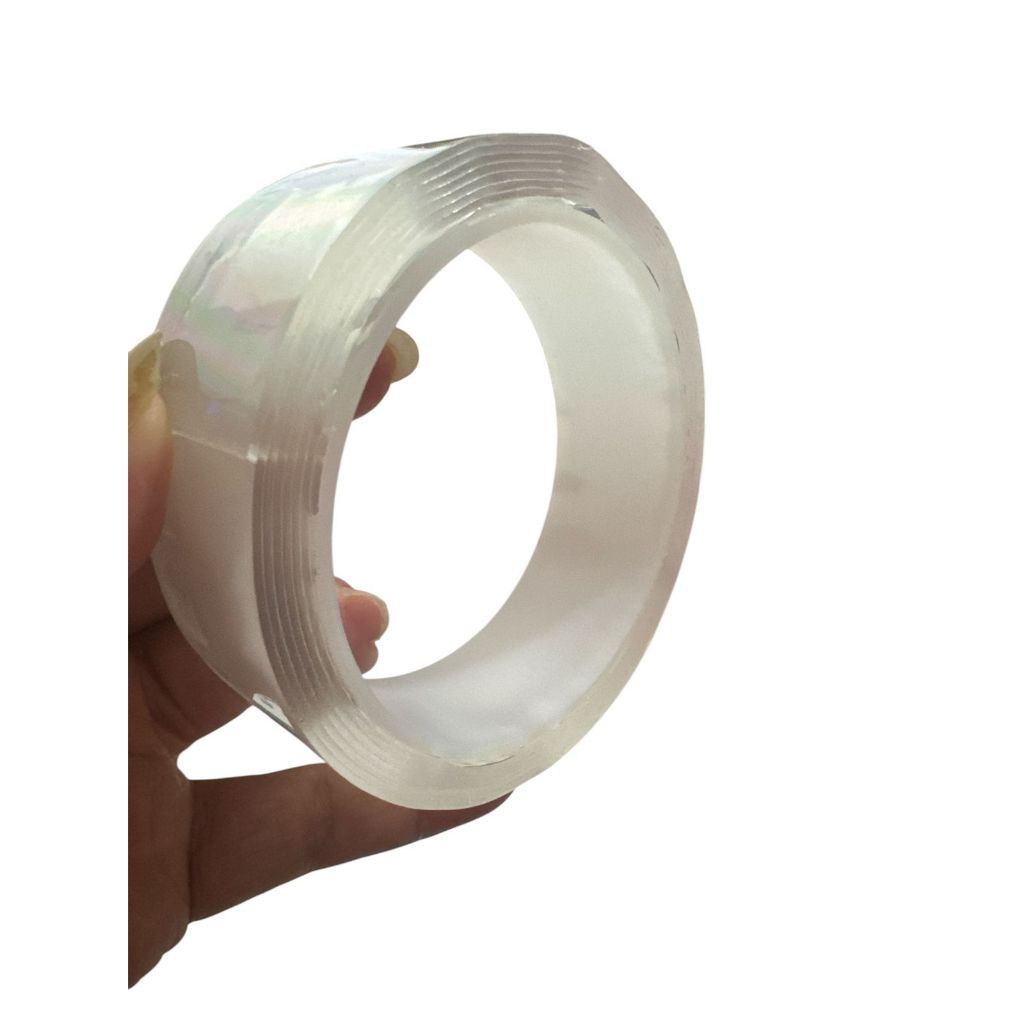 NANO-DOUBLE TAPE NANO BENING TRANSPARANT GEL -double tape perekat bening