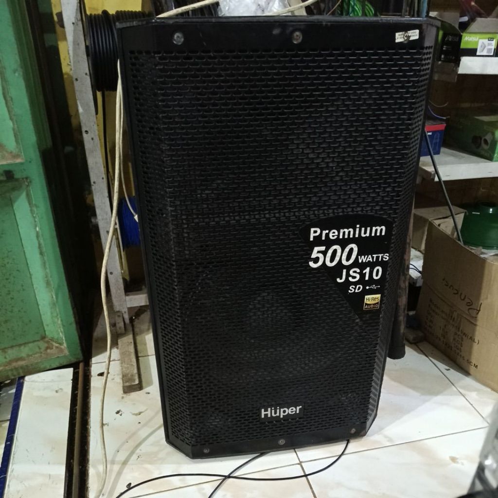 SPEAKER AKTIF HUPER JS10 15" 500WATT BEKAS ORIGINAL