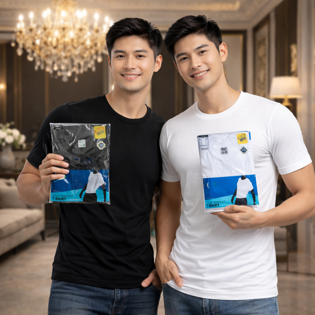 Kaos Pria Dewasa Rider Sport 223 BW O-NECK ( 1 Pcs Dan 3 Pcs )  || Kaos Polos Pria Rider Sport Bahan