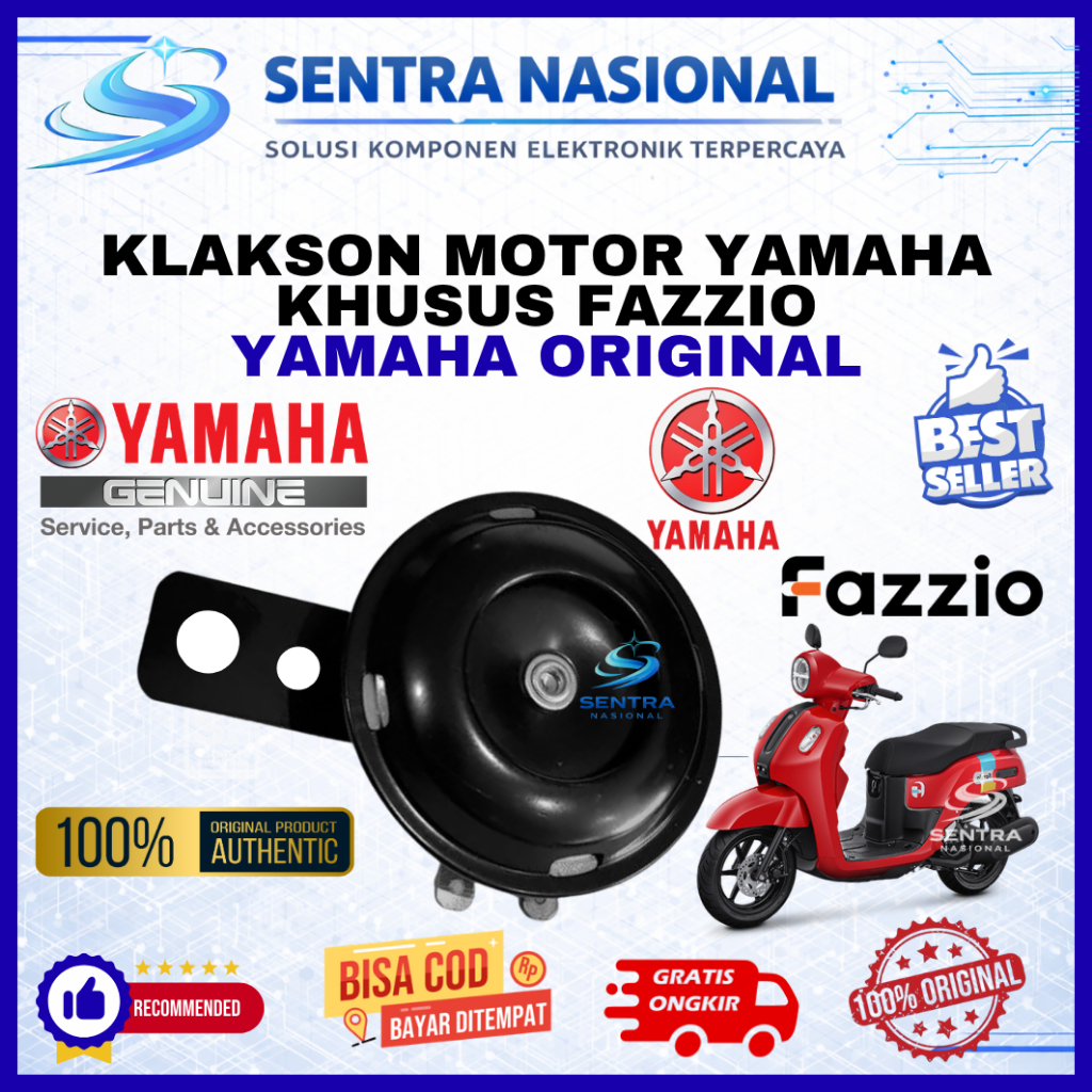Klakson YAMAHA FAZZIO ORIGINAL MERK YAMAHA RESMI | Klakson Motor YAMAHA FAZZIO MEREK YAMAHA ASLI | K