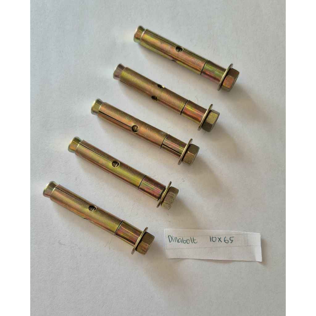 Dynabolt 10x65 Isi 20 50 100 Baut Tanam Beton Expansion Bold Anchor Bolt Dinabolt Murah Berkualitas