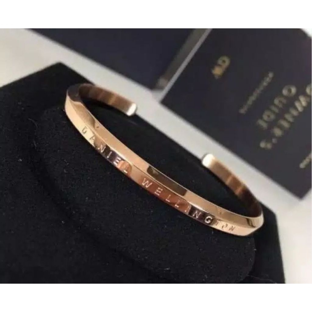 Preloved Gelang Daniel Wellington cuff gold Ori DW