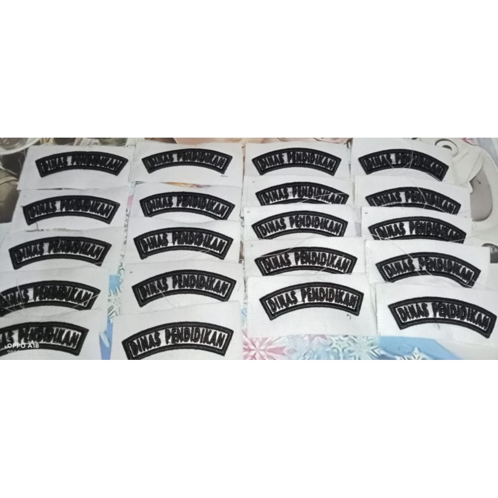 Bordir_Timbul_3D_Dinas_Pendidikan_Putih