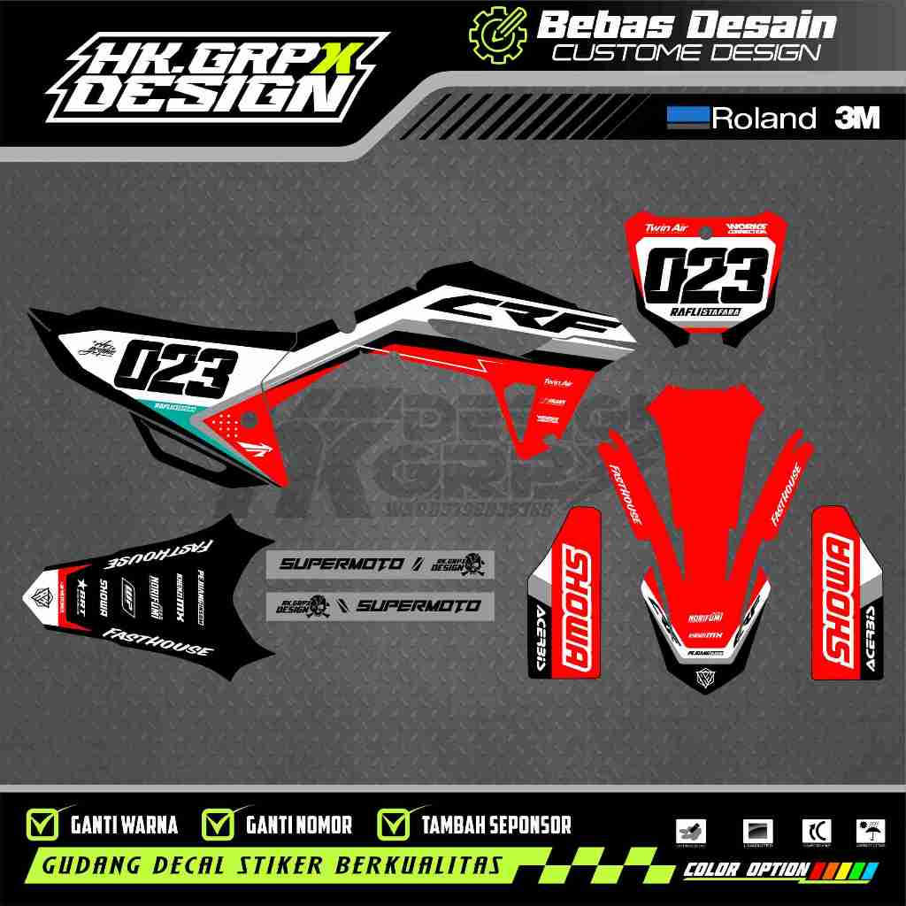 Decal CRF 450 2021 Fullbody CRF 450 R / 250 Hrv Free Custome Design