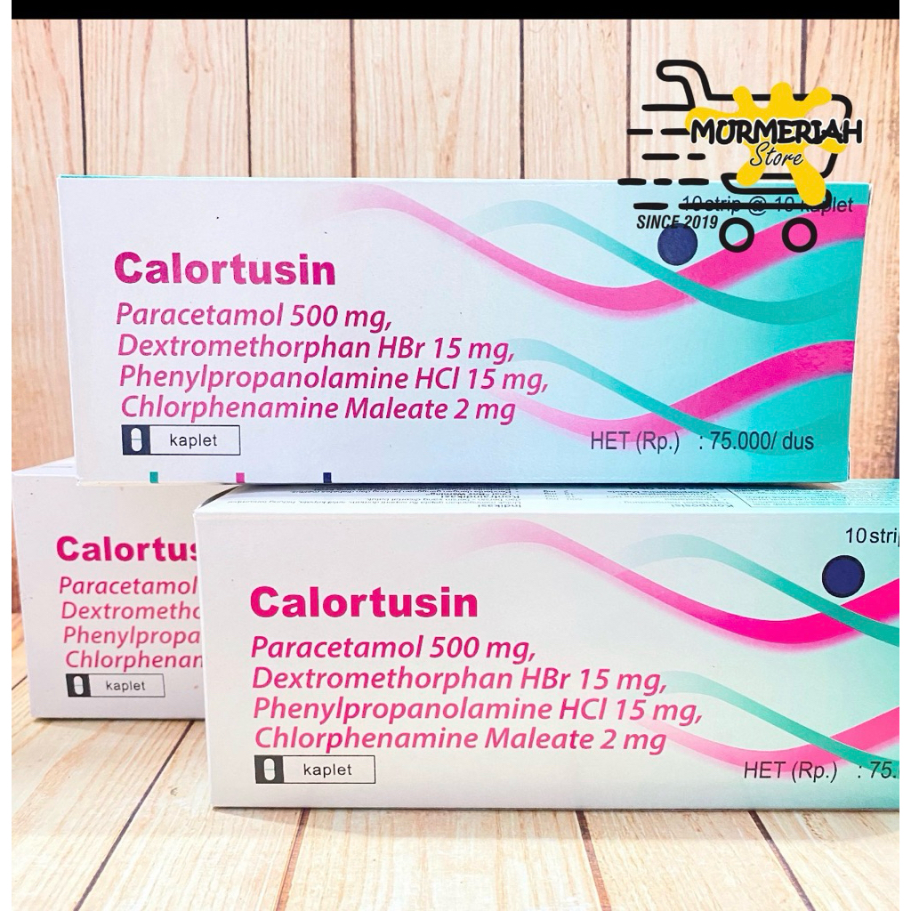 CALORTUSIN Box 100 kaplet - Obat Batuk Pilek Demam