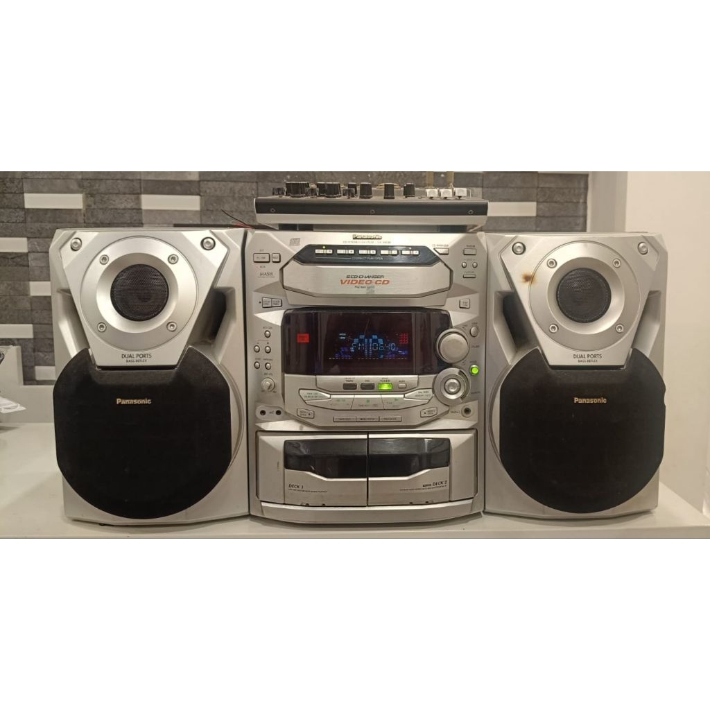 BIG COMPO PANASONIC SA AK38 MULUS SUPER BASS CLASIC VINTAGE MEWAH