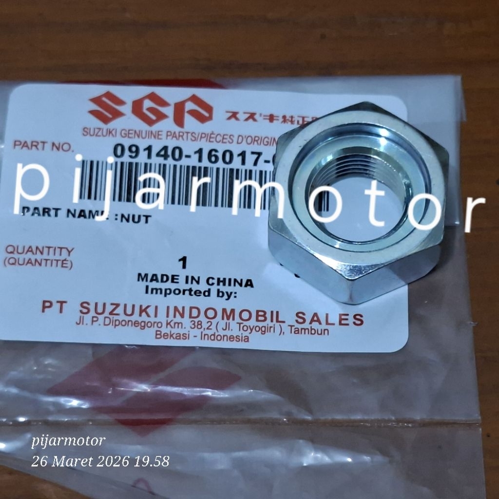 Nut Mur Pengunci Gear Depan Suzuki Thunder 125