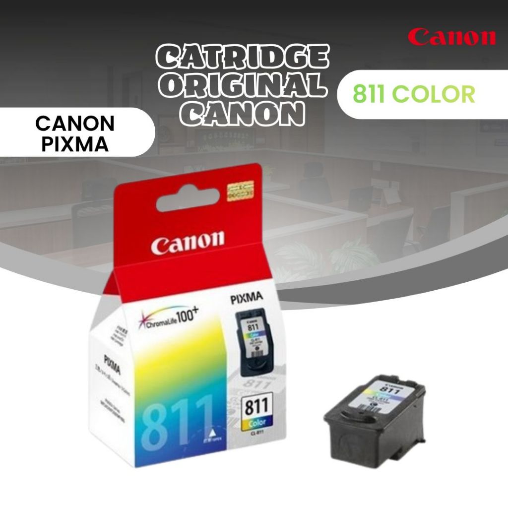 Cartridge Canon 811 Color Original – Tinta Printer Canon PIXMA