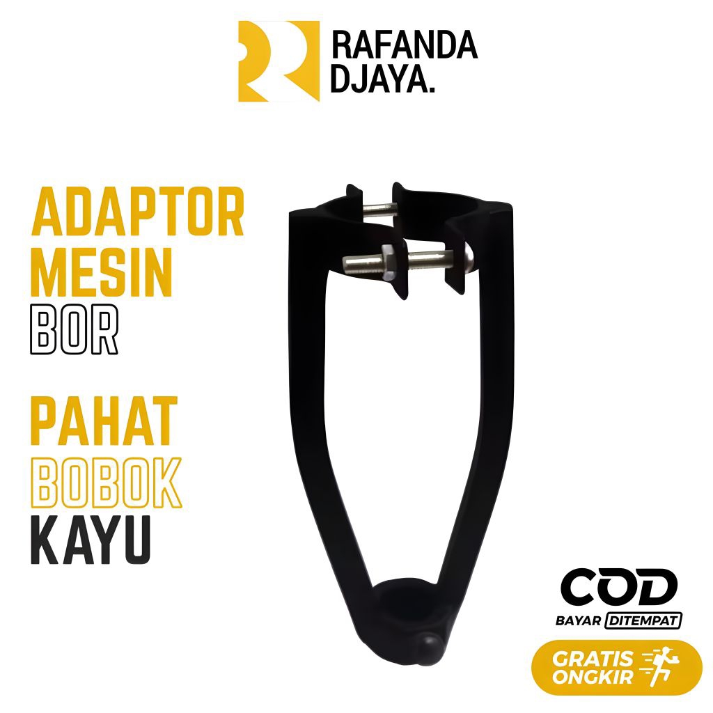 ADAPTOR MESIN BOR BOBOK KAYU / ADAPTOR BOR KAYU / ADAPTOR KAYU / PAHAT BOBOK KAYU / BOR TANGAN