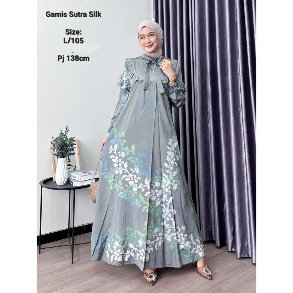 GAMIS SUTRA SILK SILINIA ORY - MODEL KRAH PITA