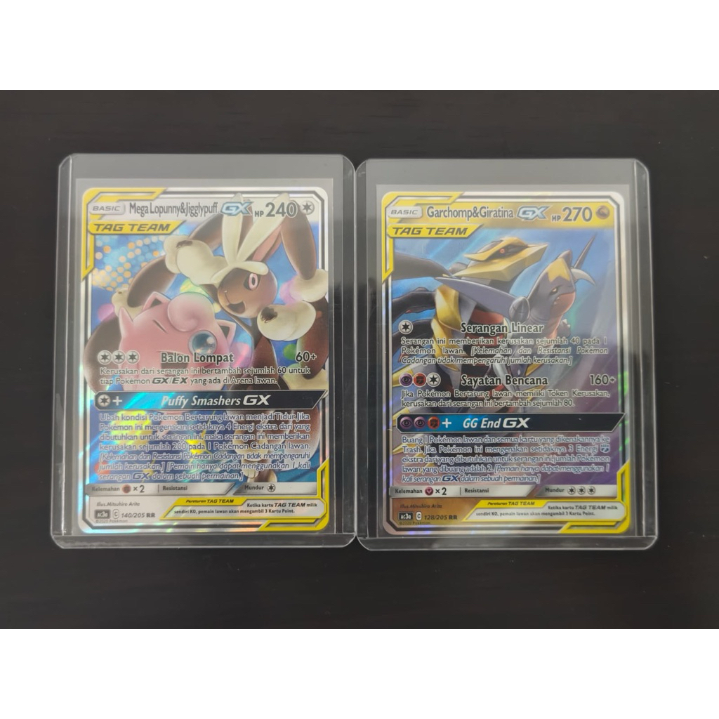 CO pemenang lelang Tag Team GX Mega Lopunny & jigglypuff,  GX Garchomp & Giratina