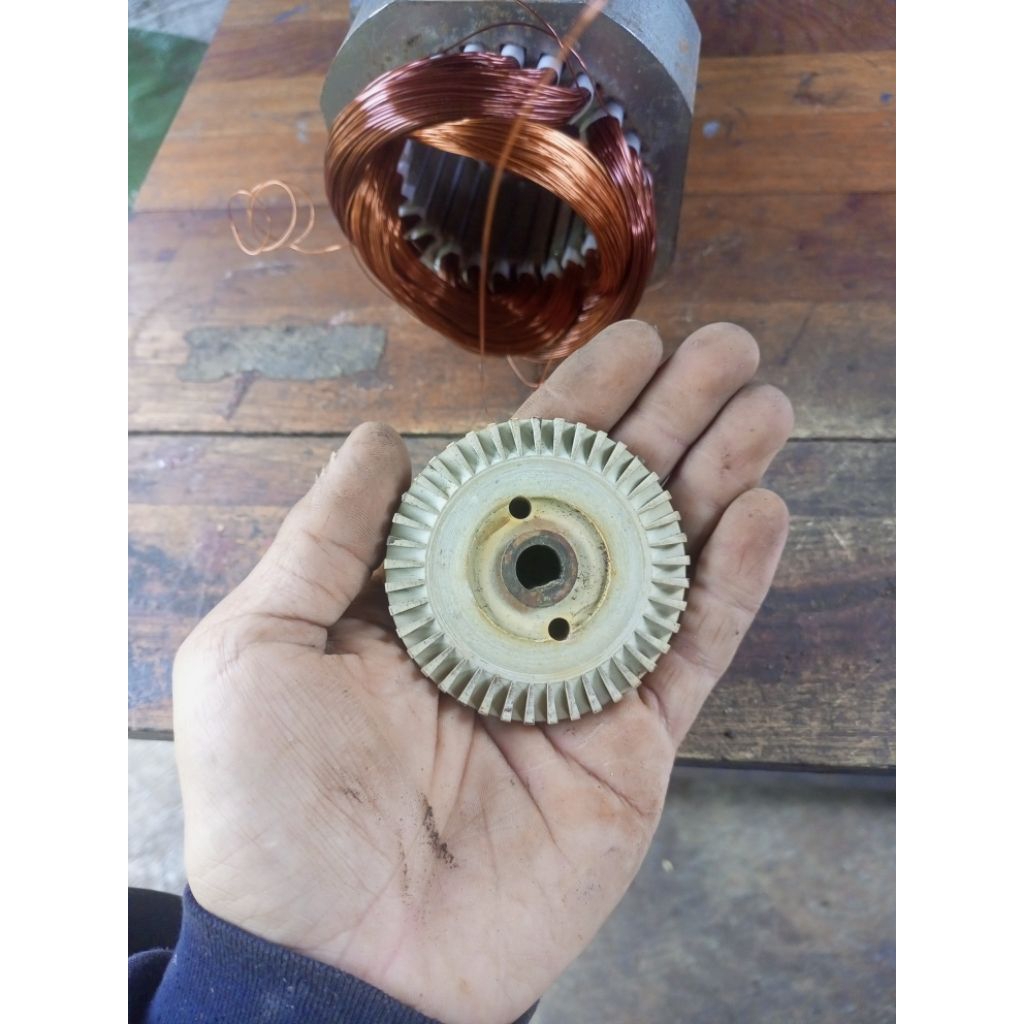 impeler / kincir kipas kuningan pompa air panasonic & nasional 125, as bearing 629