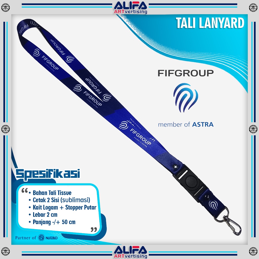 TALI LANYARD GANTUNGAN ID CARD/HP/KUNCI/DLL.. FIF