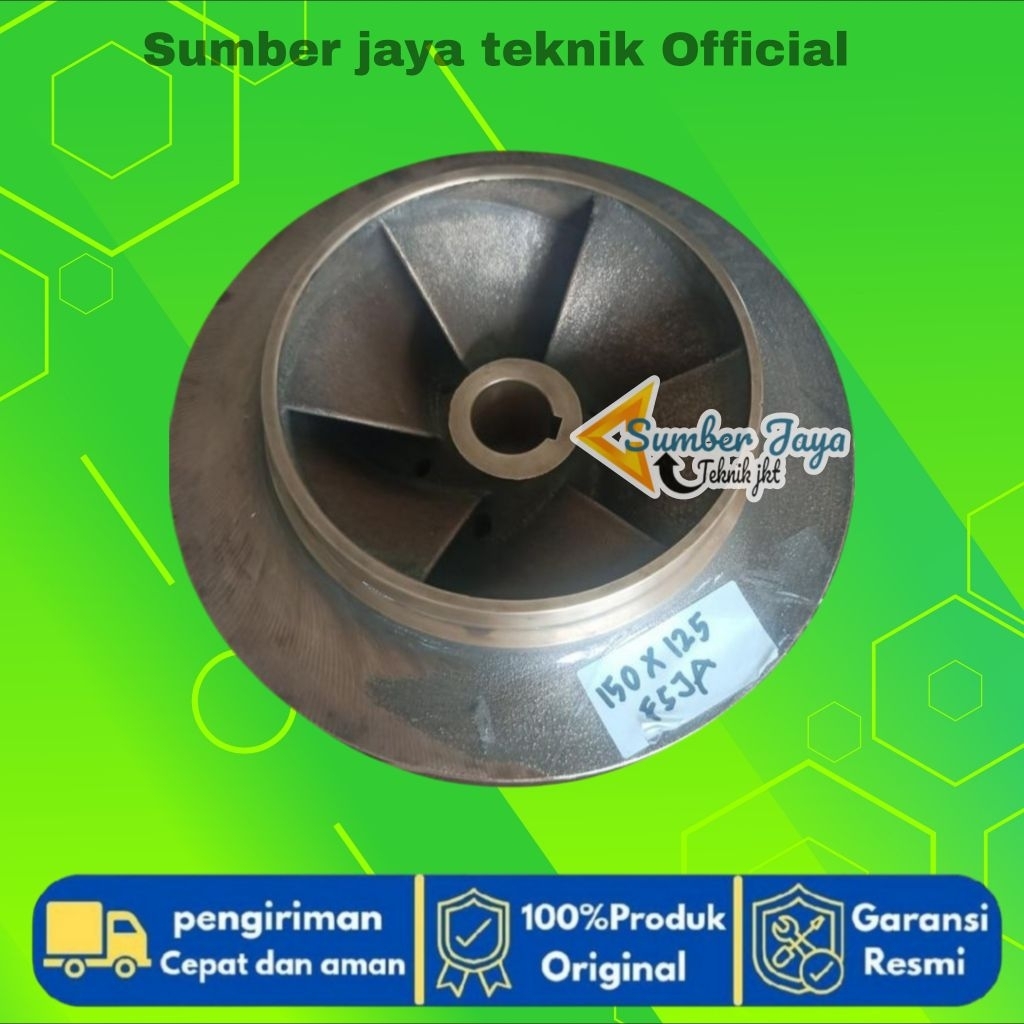 Impeller Pompa EBARA 150x125 FSJA Kipas Kuningan Pompa Ebara 150x125 FSJA Asli Original