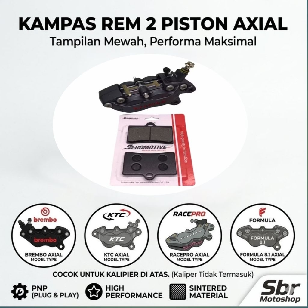 Kampas Rem Dispad Kaliper 4 Piston Big Pot KTC Rcb Aprilia NSN BREM Type Axial Harga Sepasang