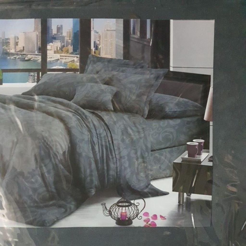 Seprei ukuran 160x200cm tinggi 30cm / sprei 160x200cm abu