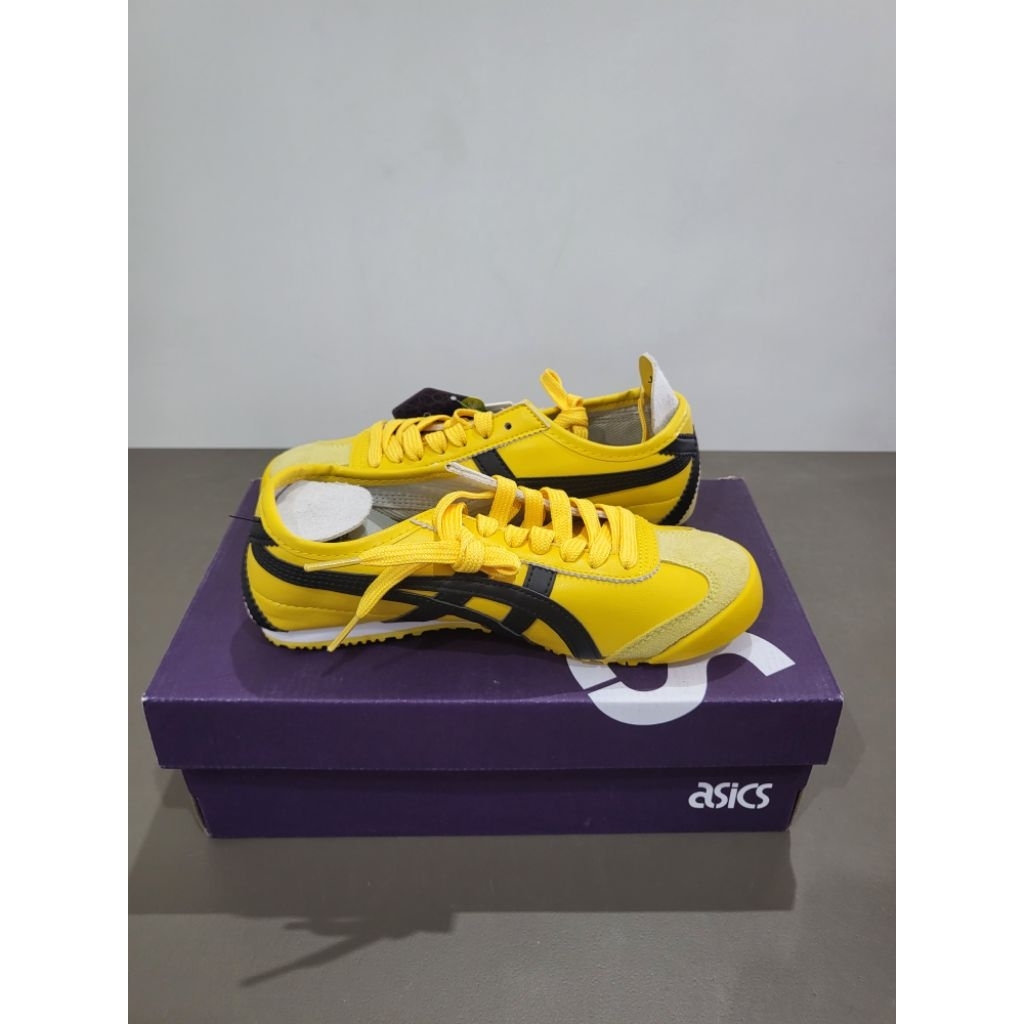 SEPATU ONITSUKA TIGER MEXICO 66 KUNING HITAM  - KUALITAS PREMIUM, DESAIN ELEGAN, NYAMAN DIPAKAI