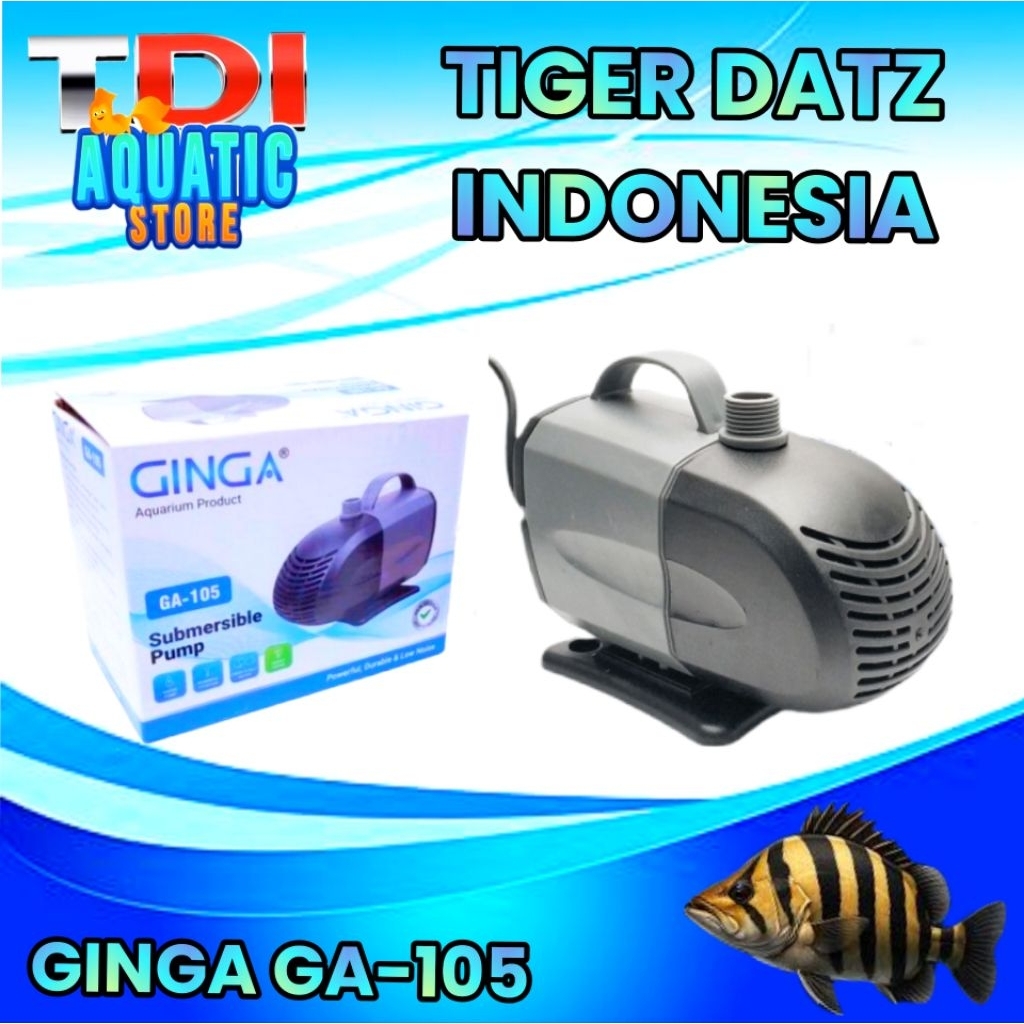 Pompa Celup GINGA GA 105 Low Watt, Pompa Celup Air Aquarium/Kolam Ikan