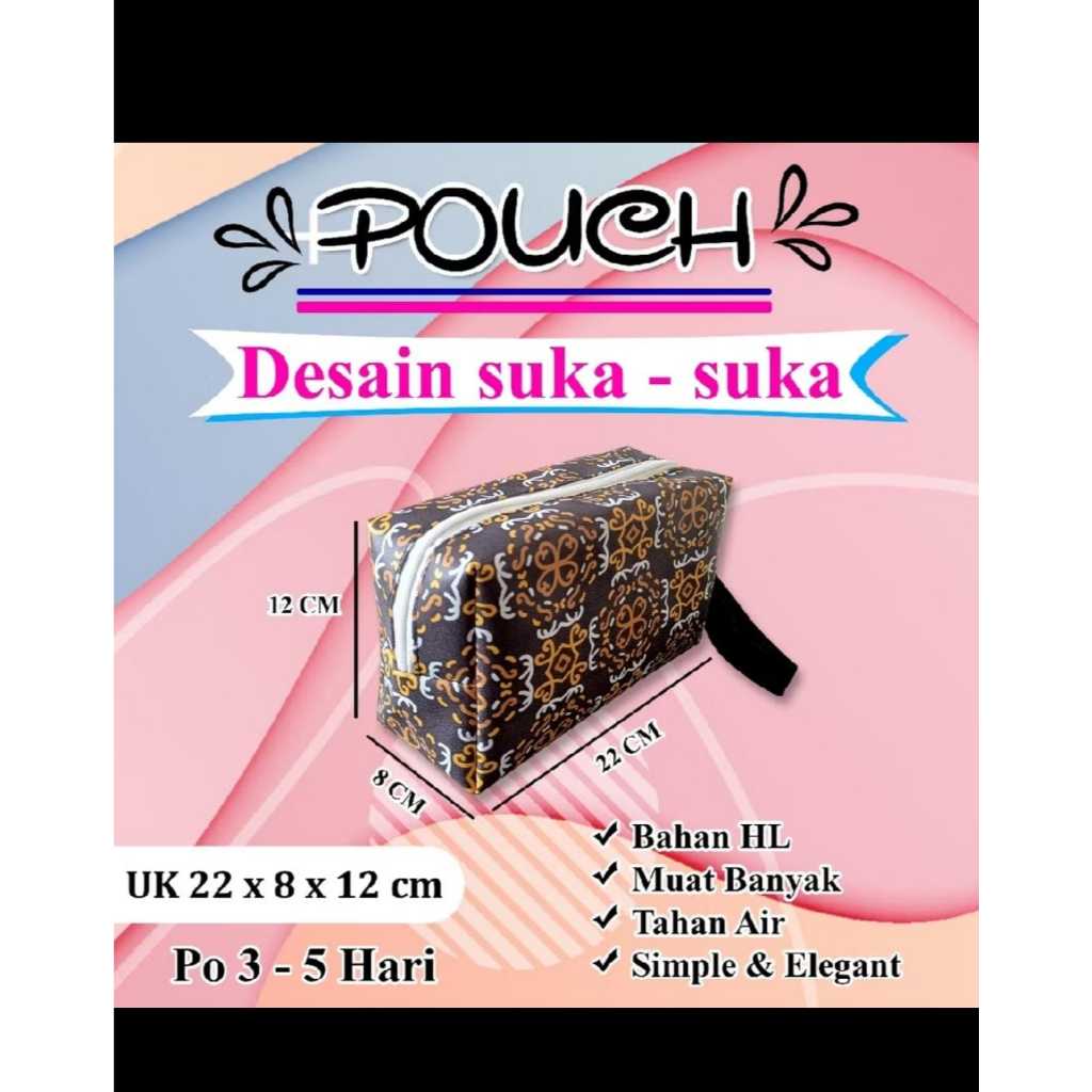 Custom pouch 22x8x12 cm