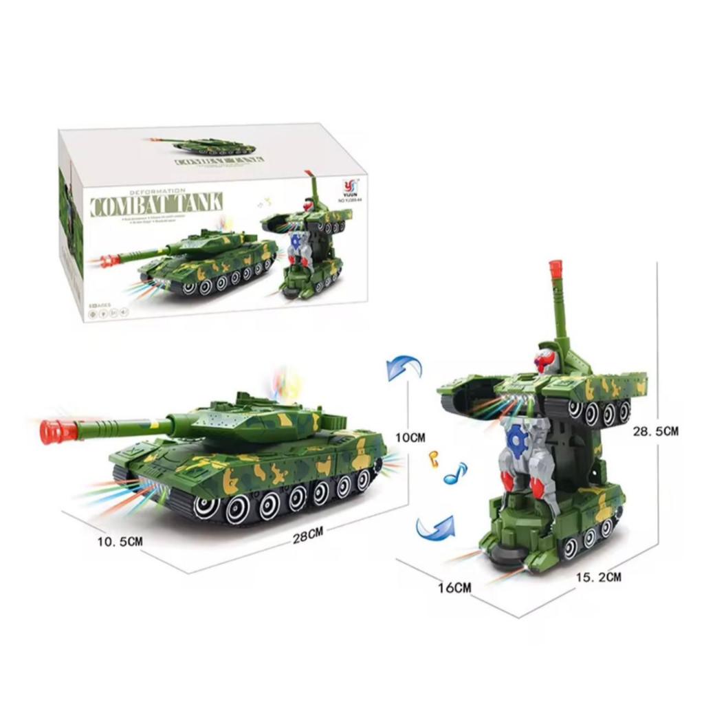 Mbl3 Mainan Anak Mobil Tank Combat Tank Tempur Anak 2in1 Mobil Robot (Bisa COD)
