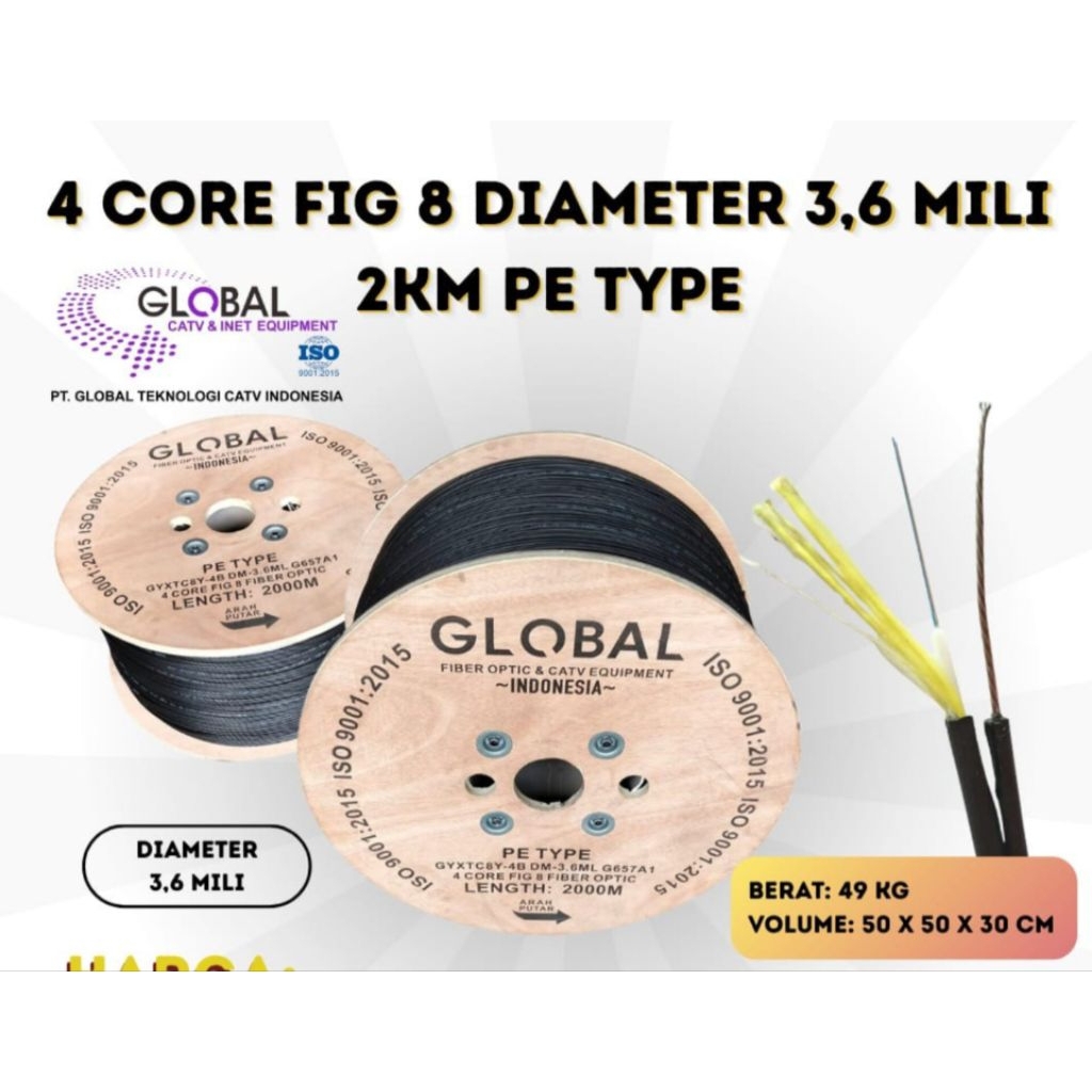 4 CORE FIG 8 MEDIA TECH 2KM BY GLOBAL