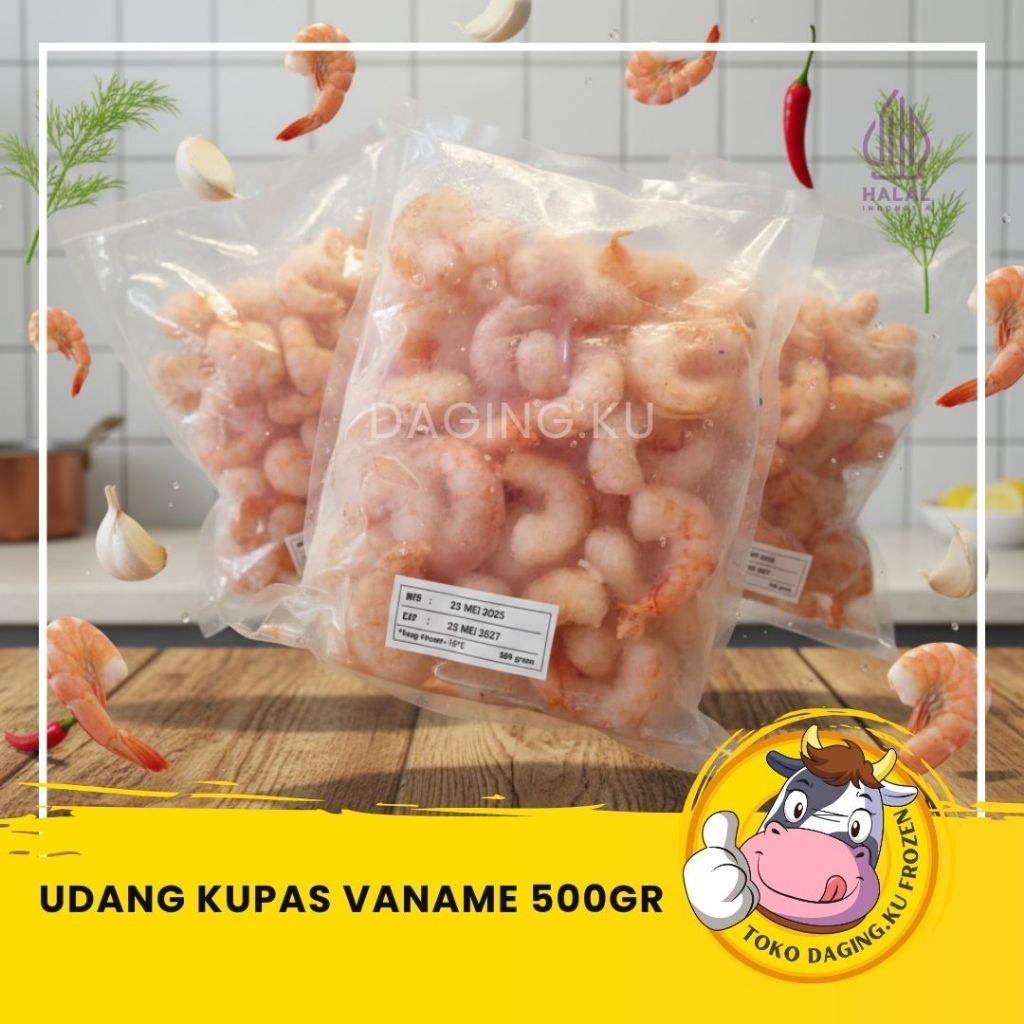UDANG VANAME KUPAS 500GR