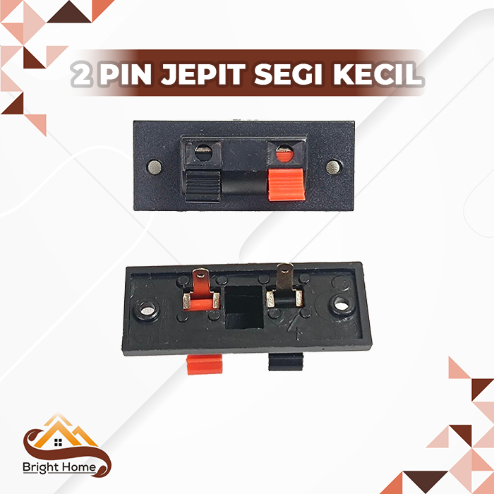 Terminal Speaker 2 Pin Jepit Kecil Konektor Audio