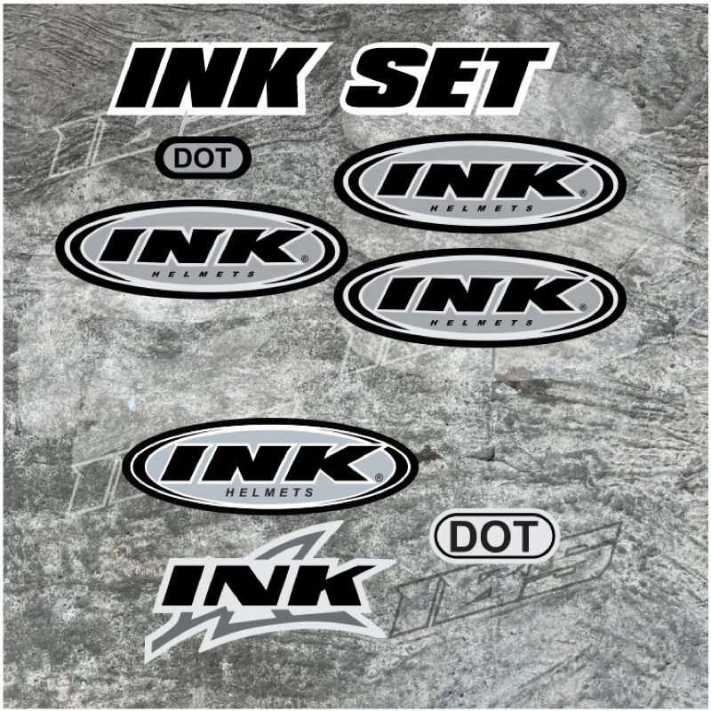 [COD] STIKER HELM INK SATU SET GROSIR