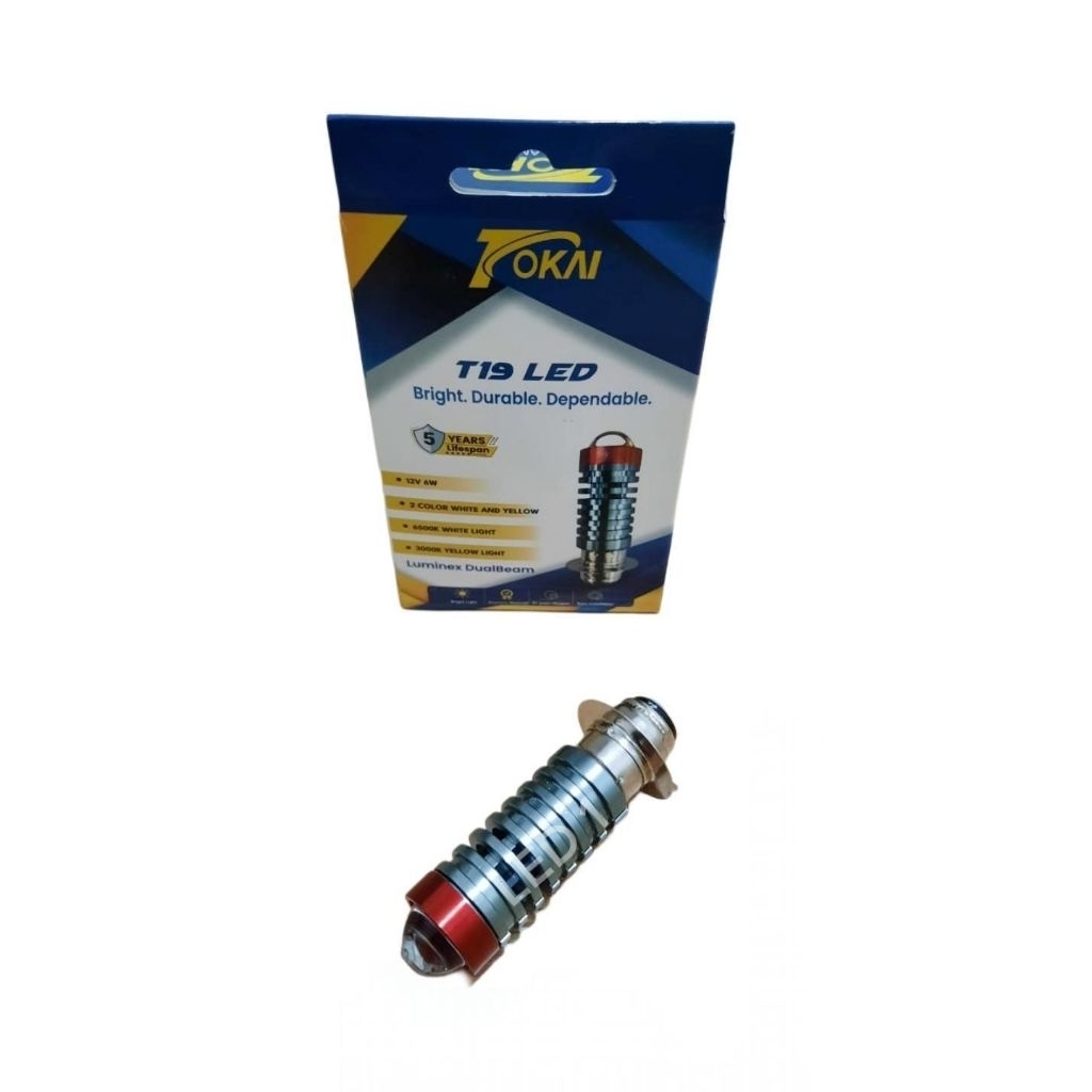 Lampu Depan Motor Led T19 H6 Laser Cahaya Putih Kuning 12 Volt