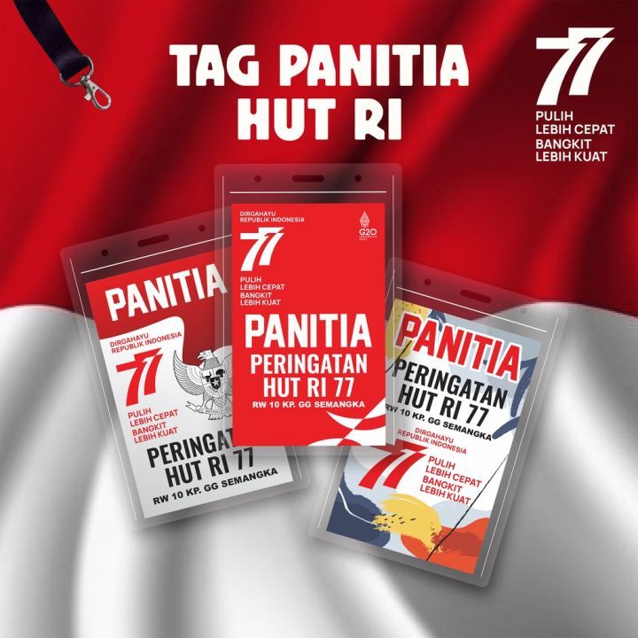 Name Tag Panitia full set / Mika Panitia / Name Tag Murah