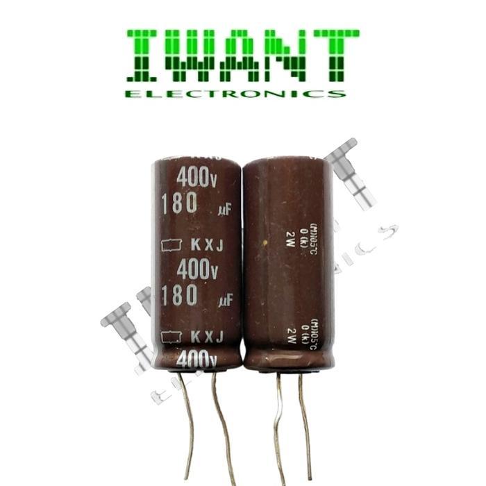 180UF 400V  ELCO 180uF 400V CAPASITOR 180UF 400V 105'  ELCO KAPASITOR 180UF400V KAPASITOR ELKO 180UF