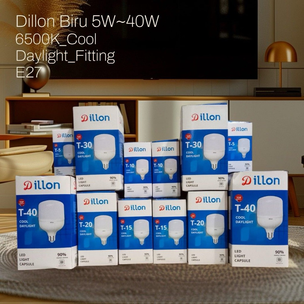 Dillion Led Lampu  LED 5W - 40W 6500K  FITTING E27