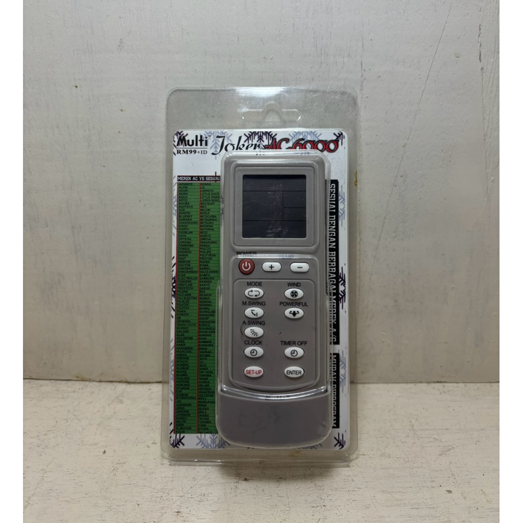 Remote AC Multi Joker AC6000 AC7000 / Remote AC Joker Universal AC6000 AC7000