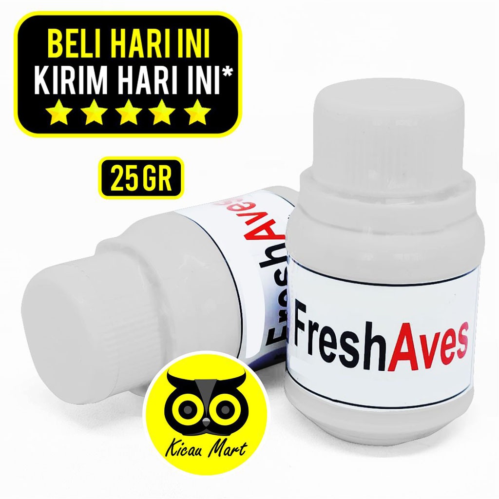 KICAU MART OBAT DESINFEKTAN SANGKAR KANDANG BURUNG FRESH AVES SERBUK OM KICAU PEMBASMI KUTU SEMUT JA
