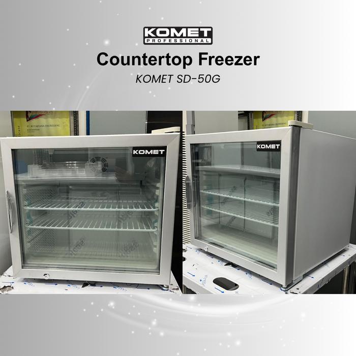 Komet Countertop Freezer SD-50G | Showcase Freezer Kecil untuk Meja