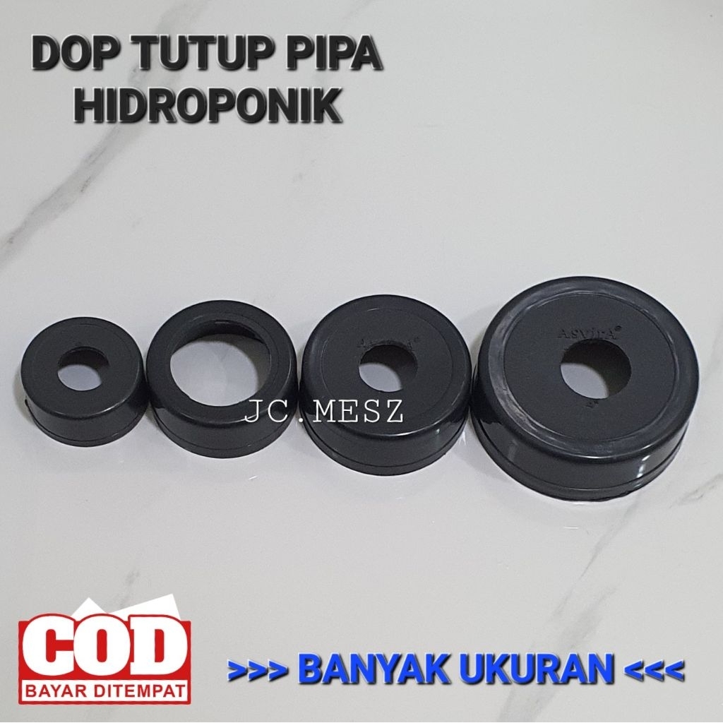 Dop Pipa Hidroponik Dop Lubang Tutup Pipa Banyak Ukuran
