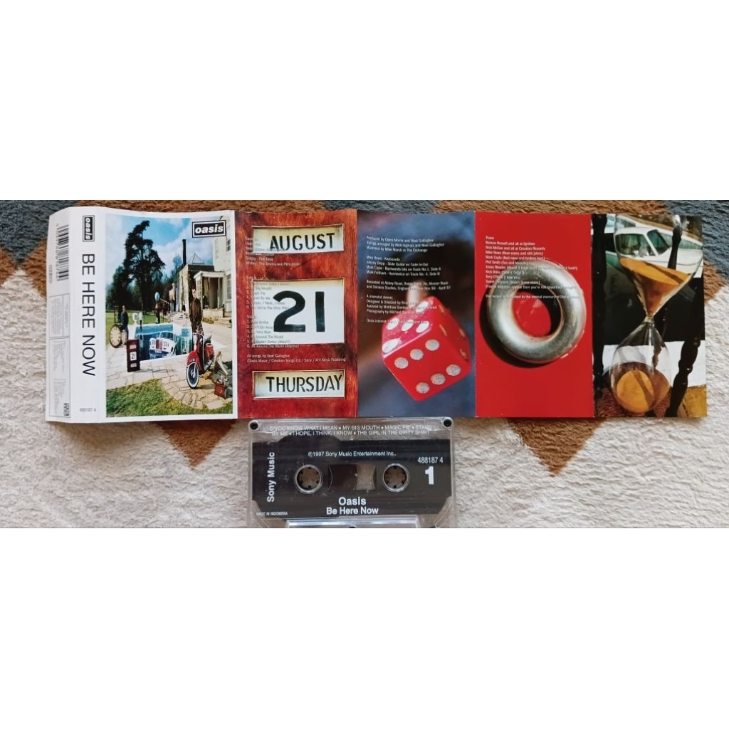 kaset pita Oasis album be here now
