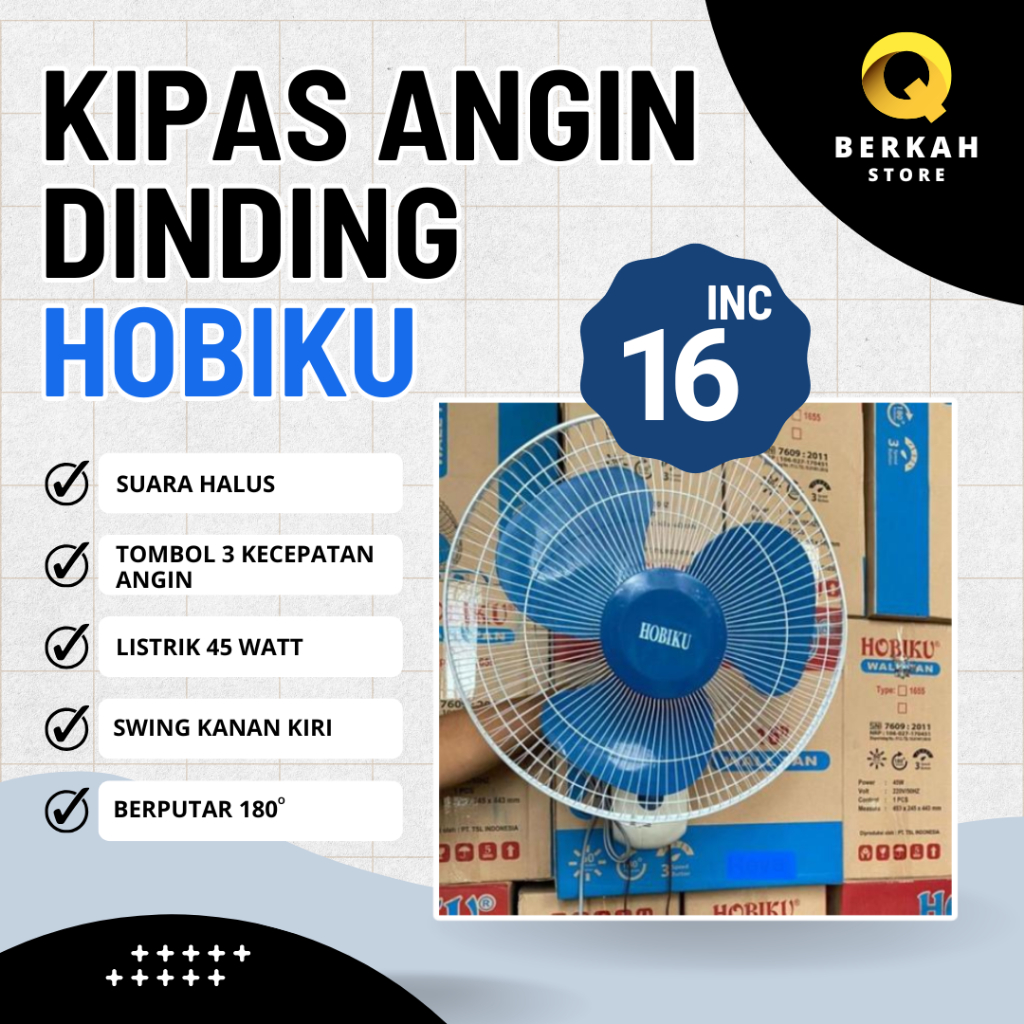 AOYAMA KIPAS DINDING 16" /AOYAMA 1655 / KIPAS DINDING MURAH / KIPAS DIDIDNG BERKUALITAS
