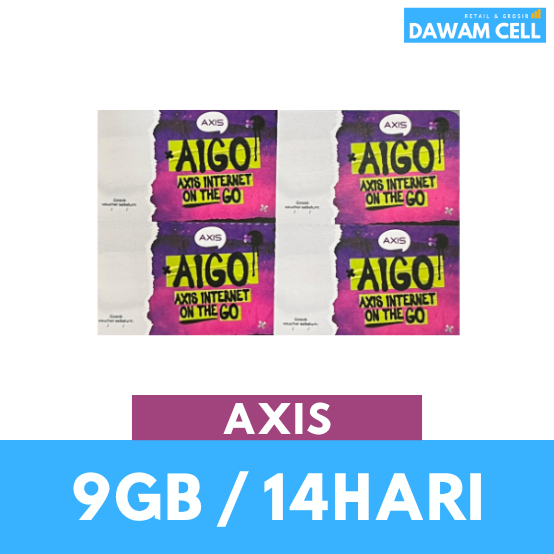 VOUCHER AXIS 9GB 14HARI (NASIONAL 8GB)