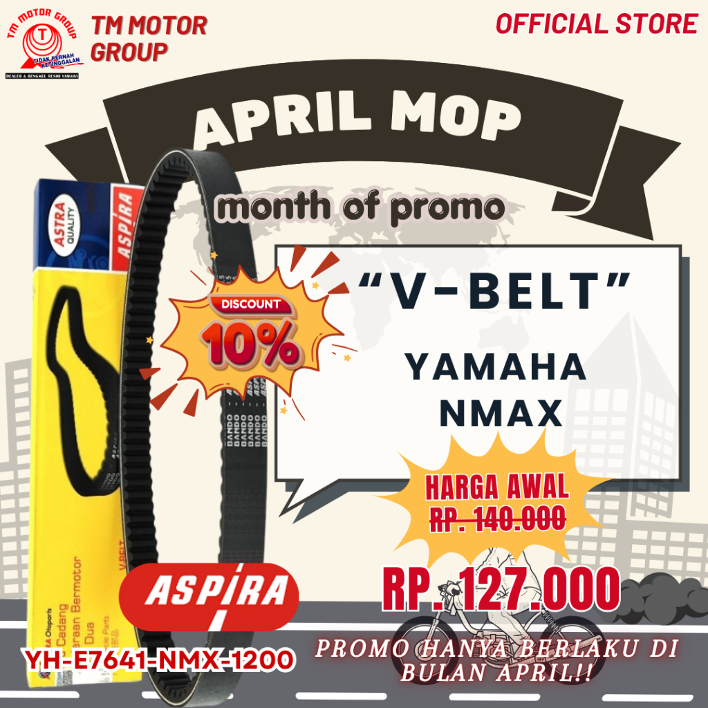 V-BELT/VANBELT YAMAHA NMAX ORIGINAL ASPIRA