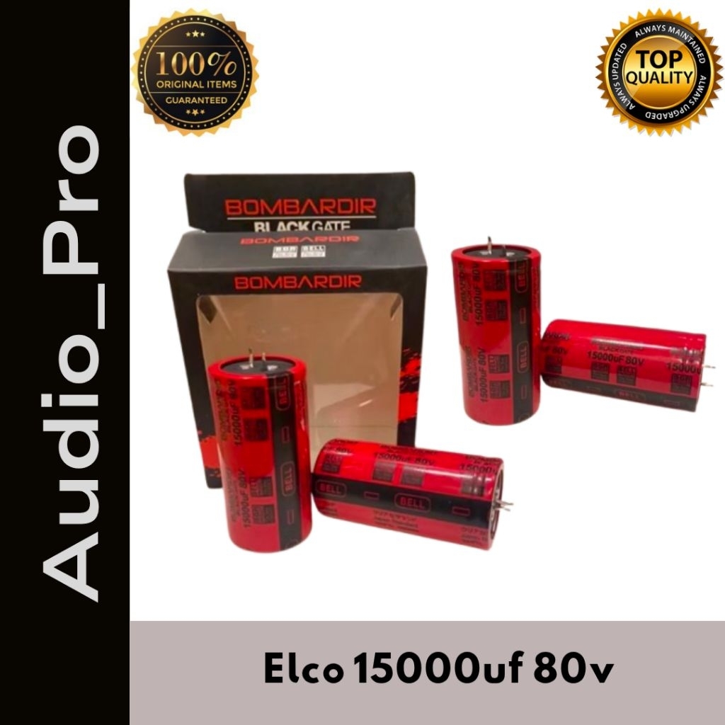 Kapasitor Bombardir Black Gate Elco 15000uf 80v Kapasitor Elco