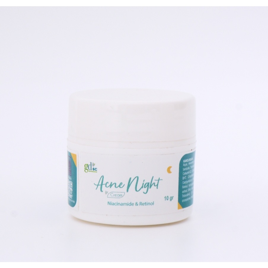 GDSC Acne Night Cream |Cream Anti Jerawat Ampuh |Cream Malam |Glowderma Skin Care